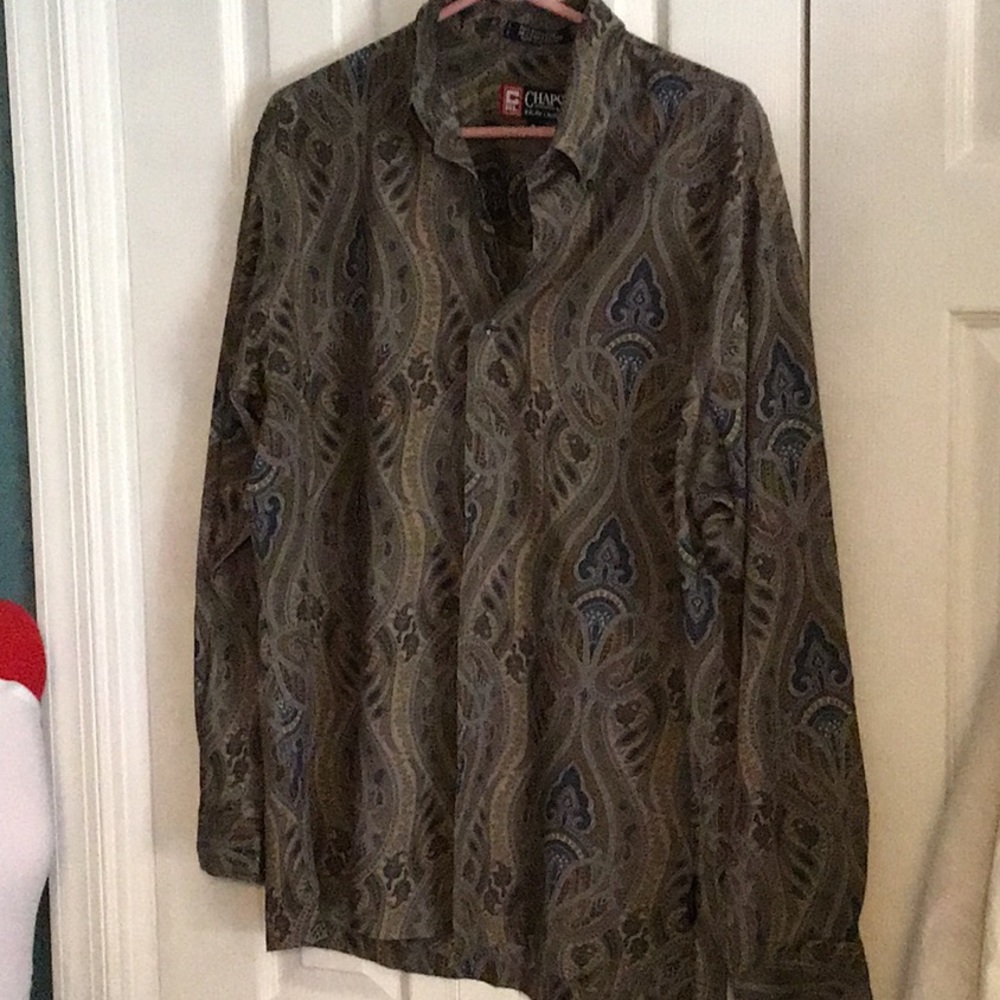 Chaps Ralph Lauren LS Size M paisley men’s shirt
